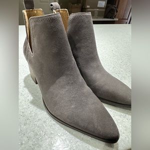 Lucky Brand Gray Suede Booties